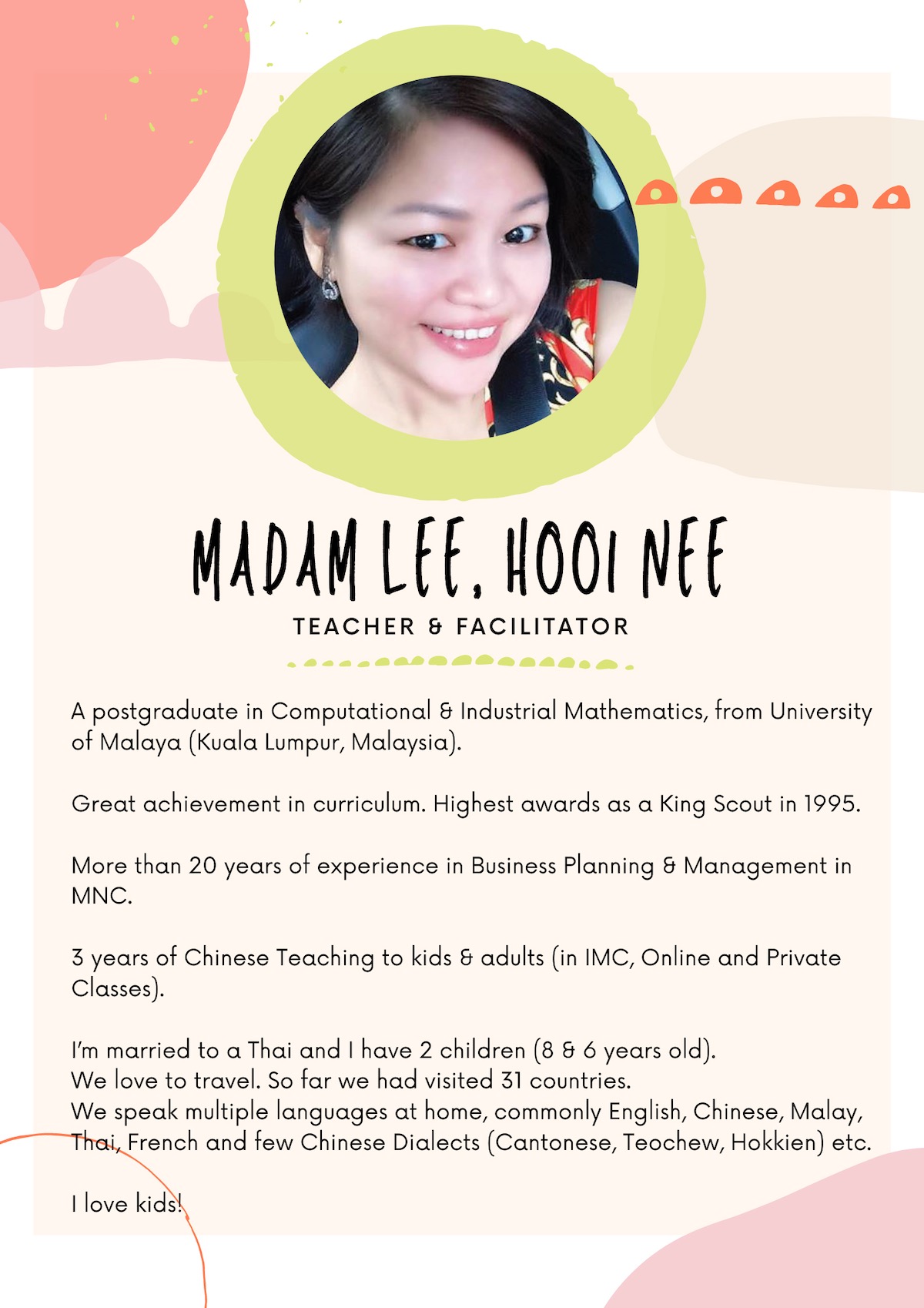 Poster of Madam Lee Hooi Nee